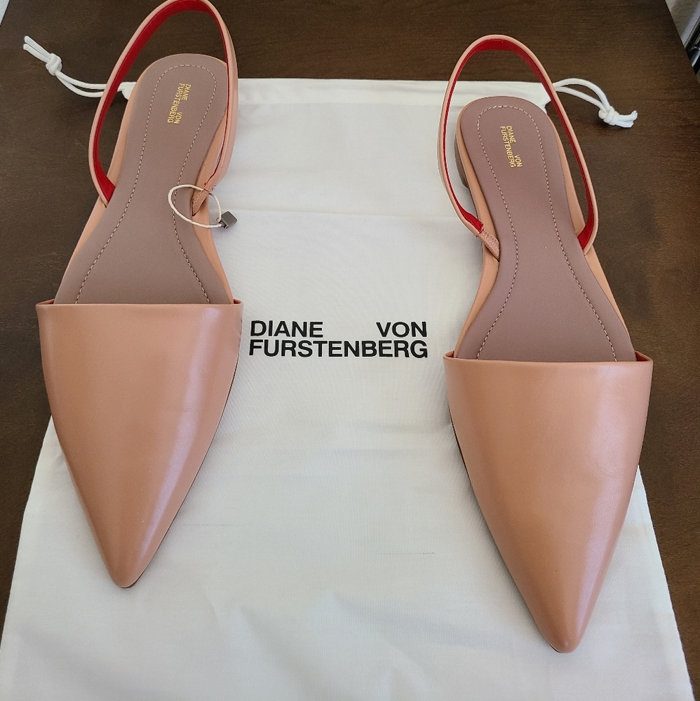Diane Von Furstenberg Koko Flats Pink Size 9